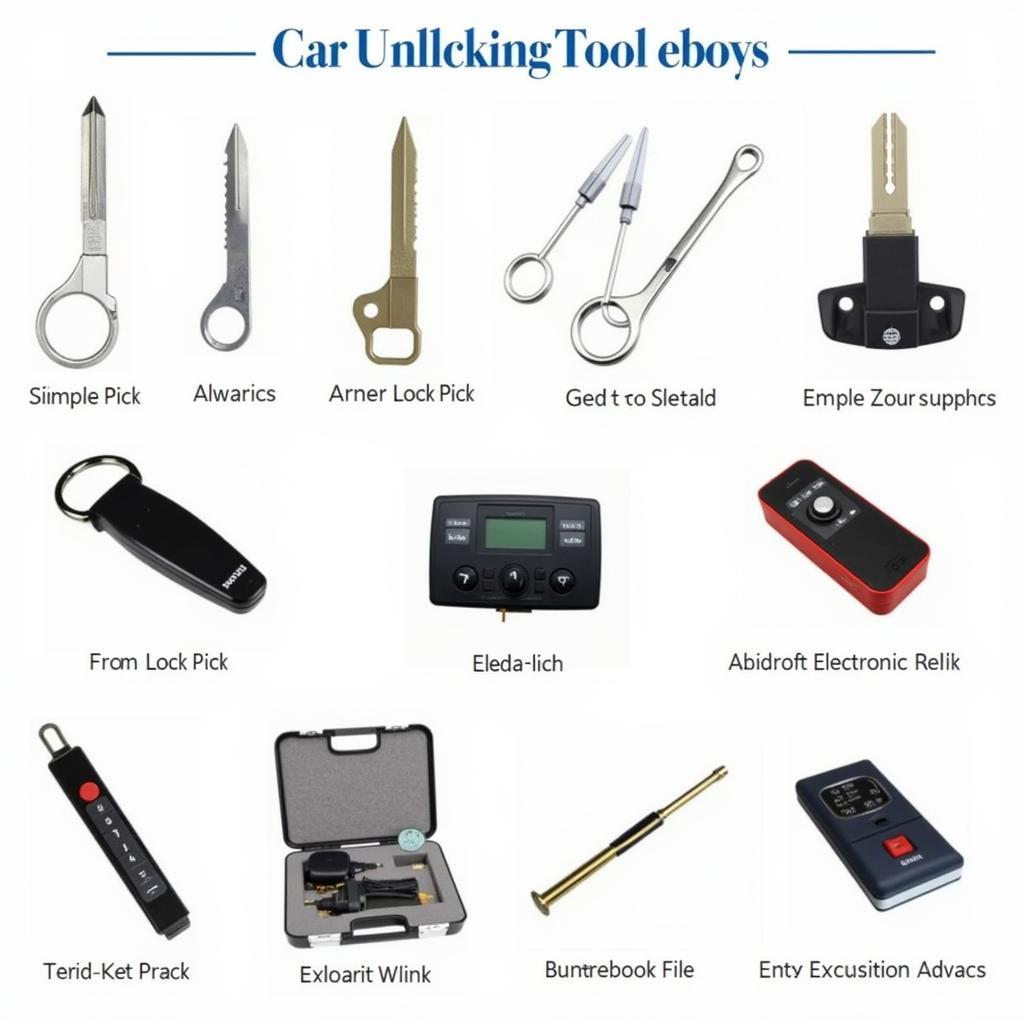 Variety of Car Unlocking Tools on eBay