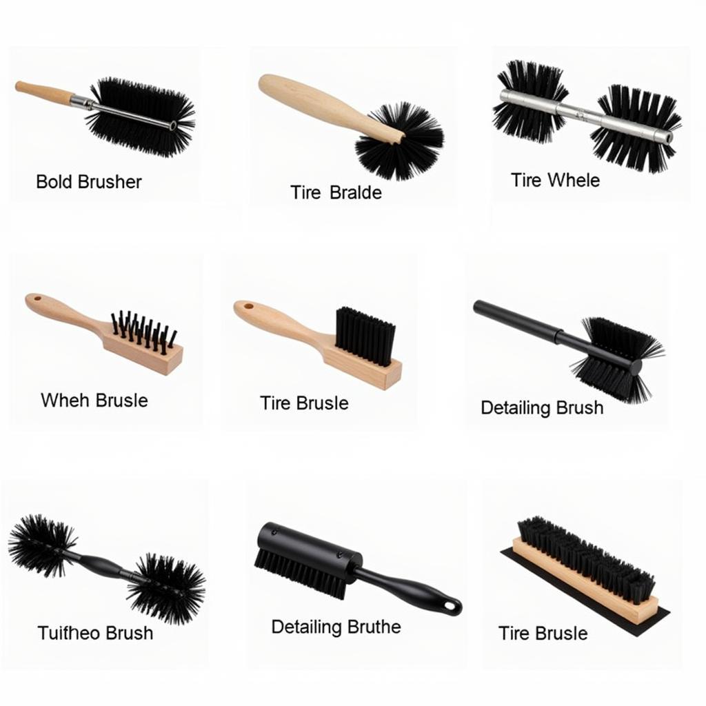 Variety of Car Wash Brushes