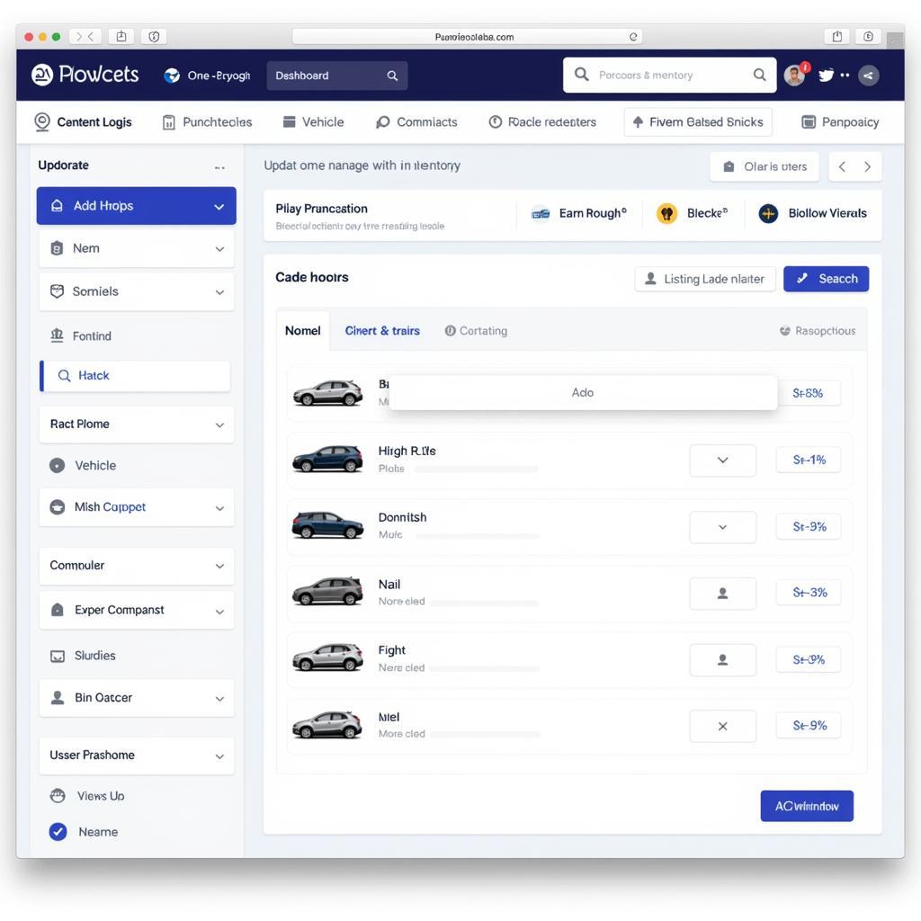 Car Website Inventory Management System