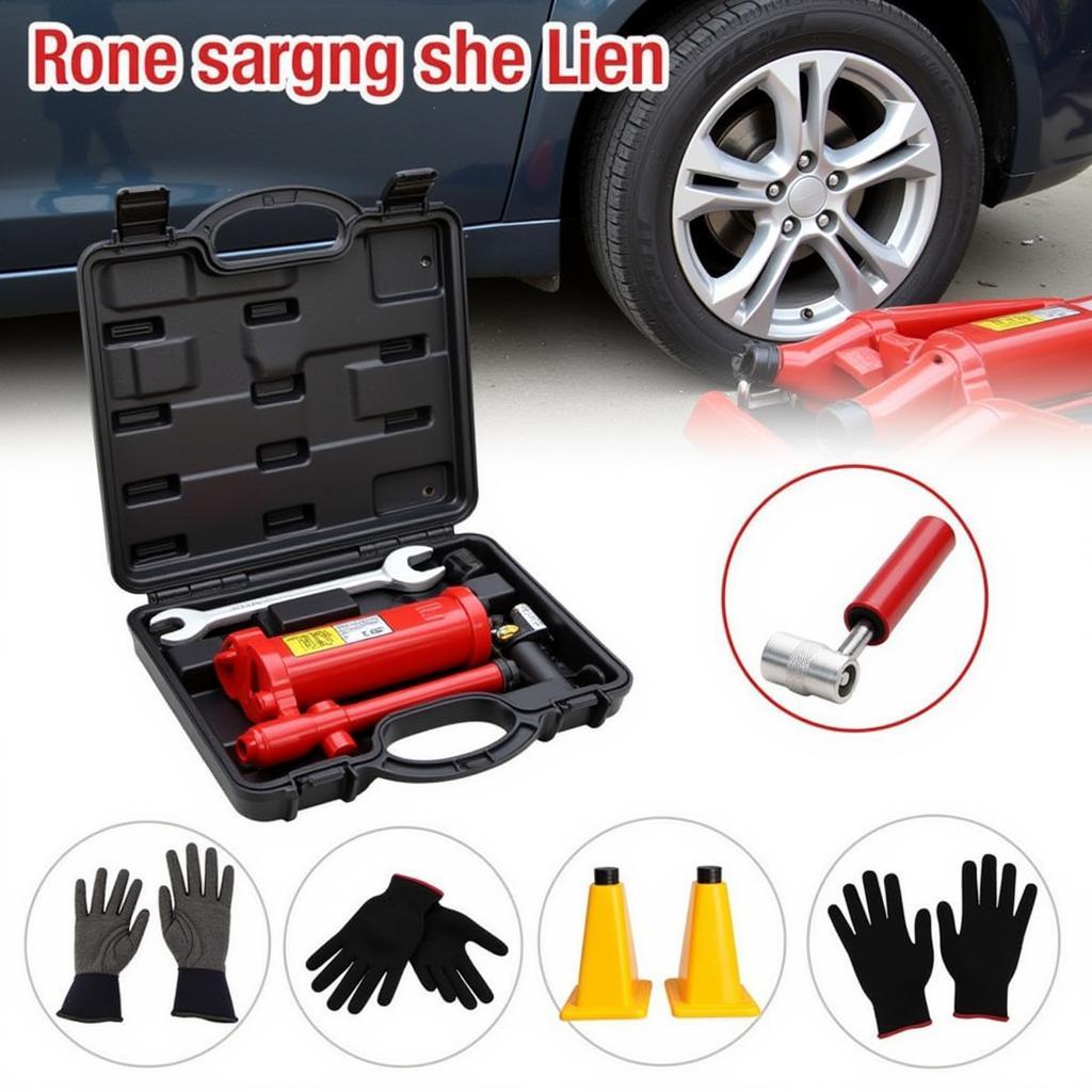 Car Wheel Changing Tools Kit