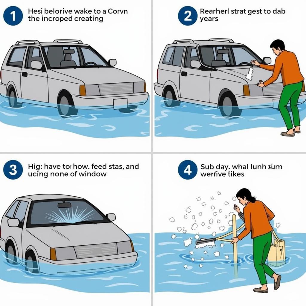 Using a Car Window Breaker Tool in a Submerged Car Scenario