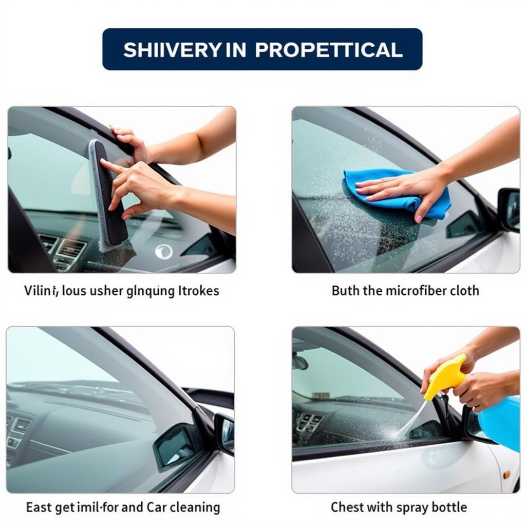 Car Window Cleaning Tools in Action