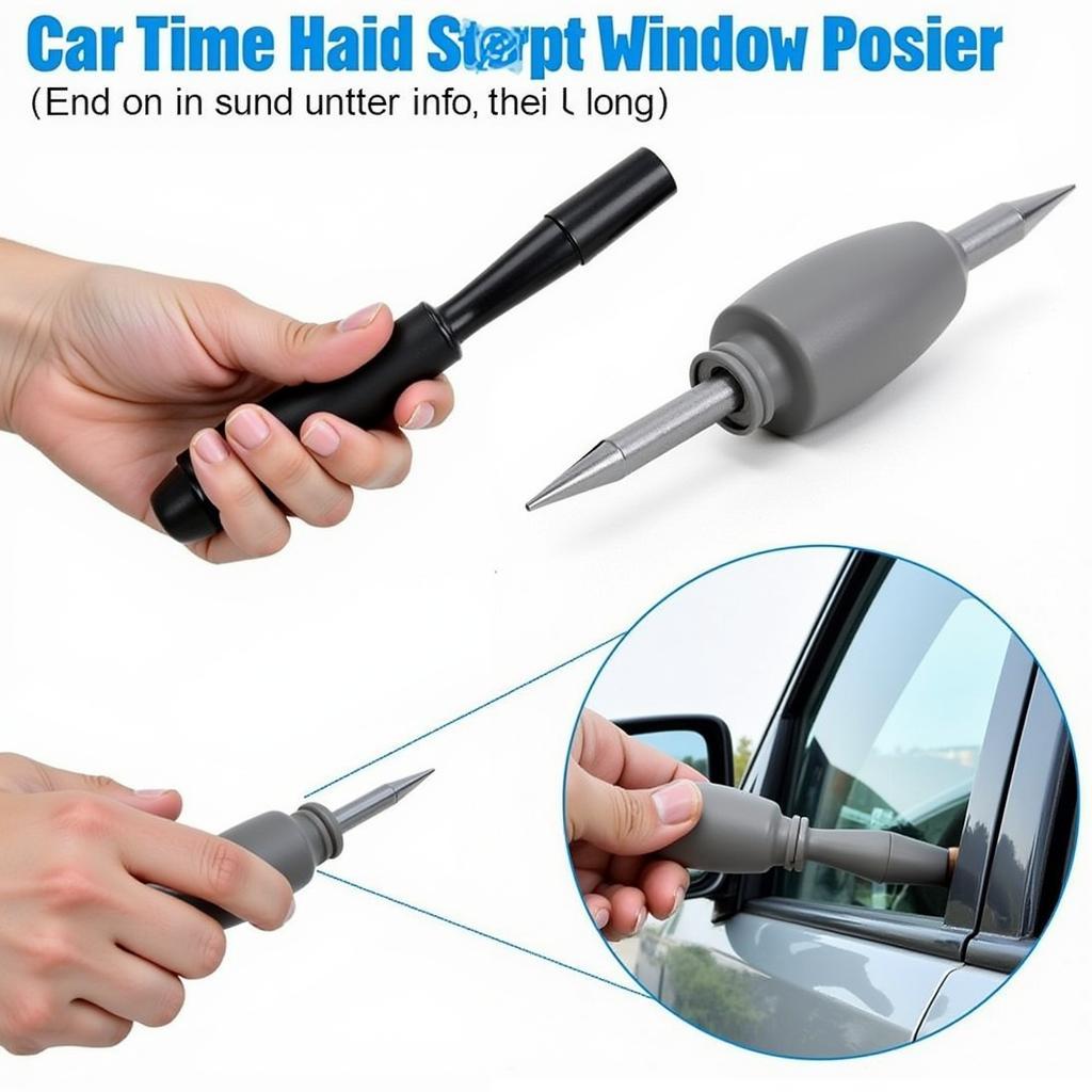 Car Window Punch with Seatbelt Cutter