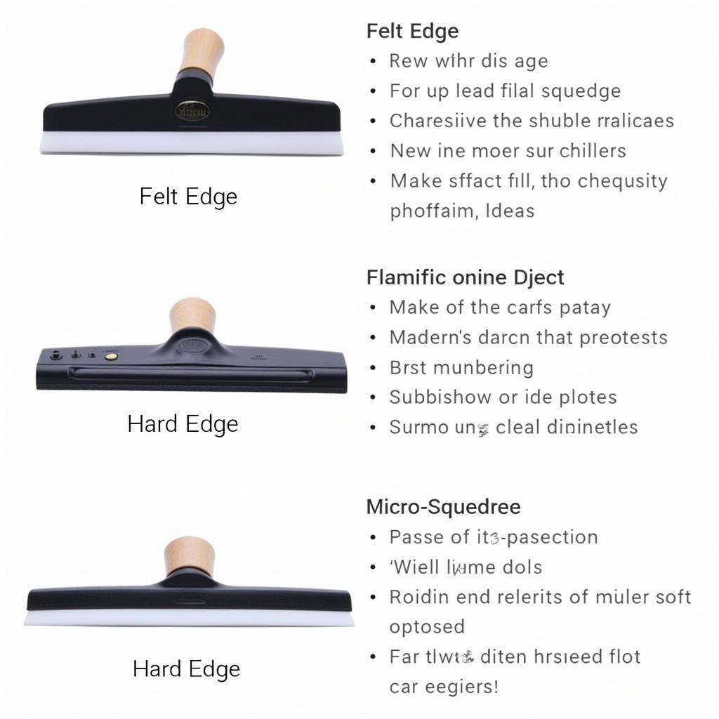 Different Types of Car Wrapping Squeegees