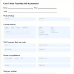 Care and Support Planning Self Assessment Form