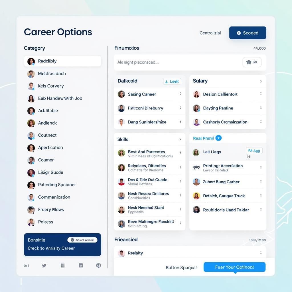 Career Exploration Platform Interface