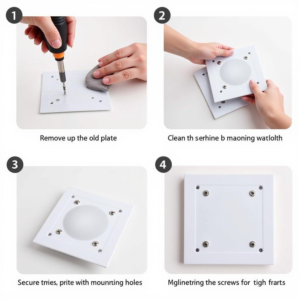 Step-by-step process of changing car plates