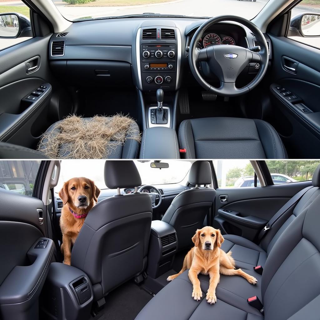 Clean Car Interior After Dog Hair Removal