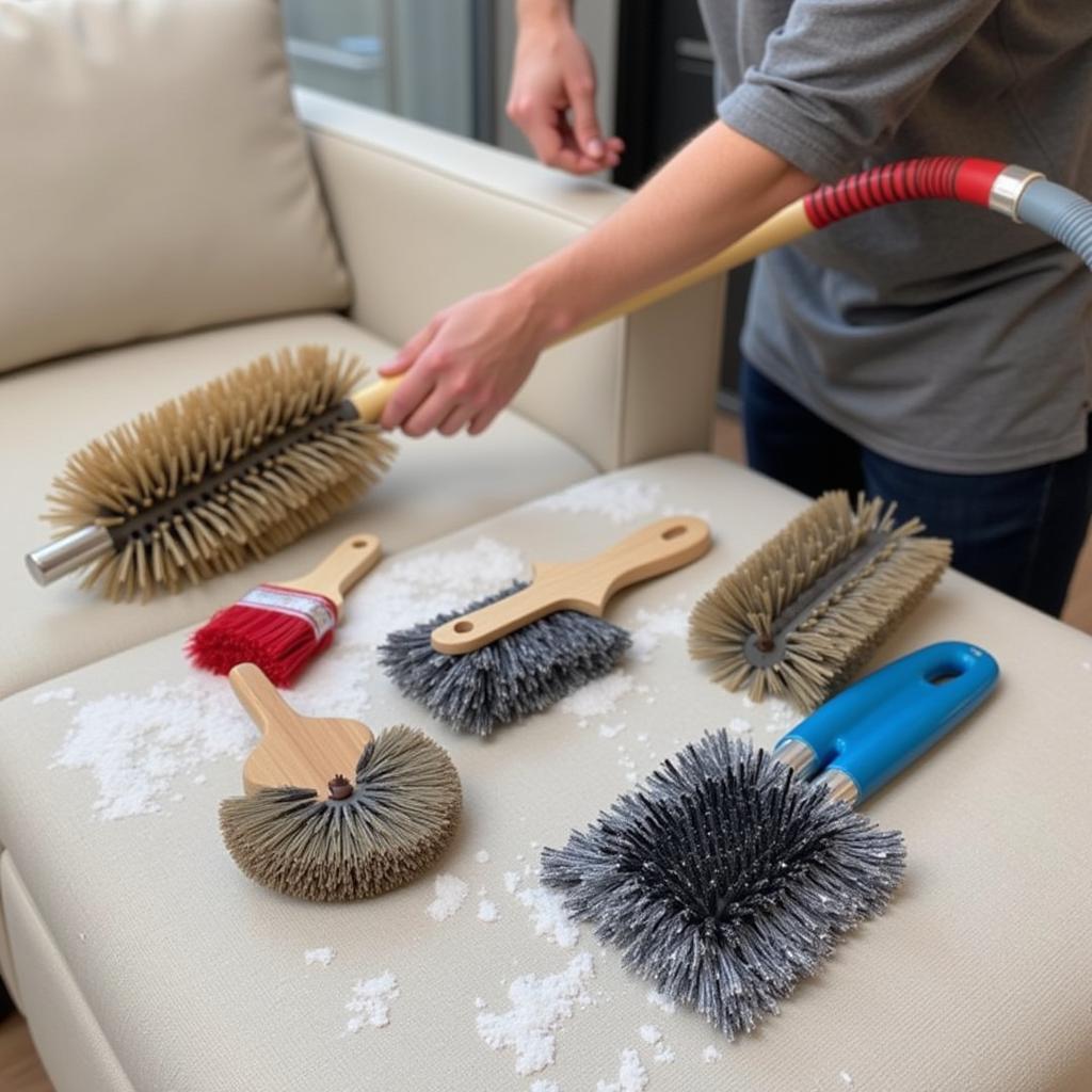 Cleaning and Maintaining Upholstery Cleaning Brushes