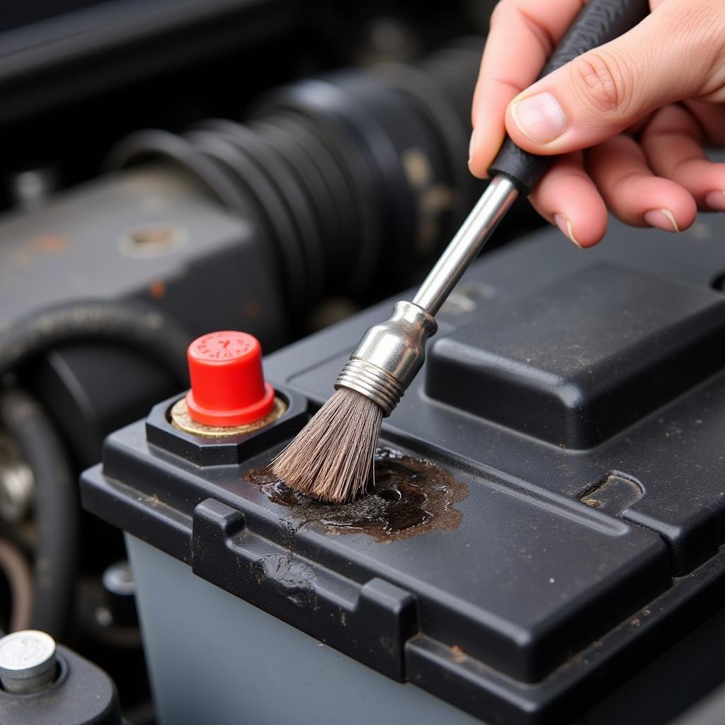 Cleaning Corroded Car Battery Terminals