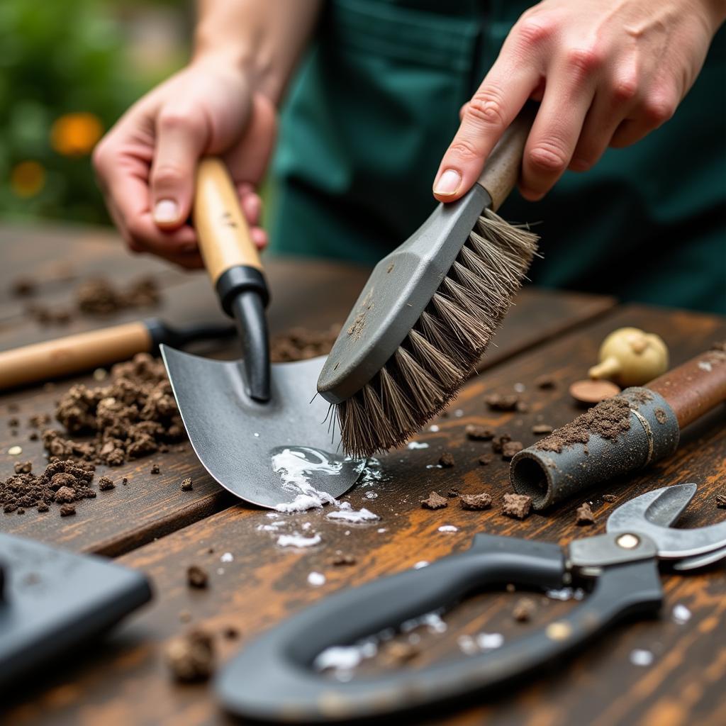 Cleaning Garden Tools After Use