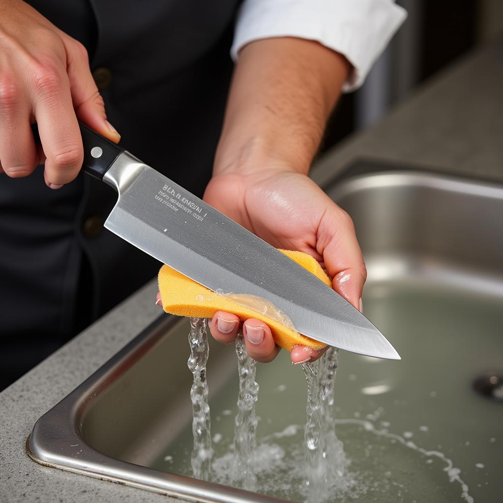 Cleaning Kitchen Knives Properly