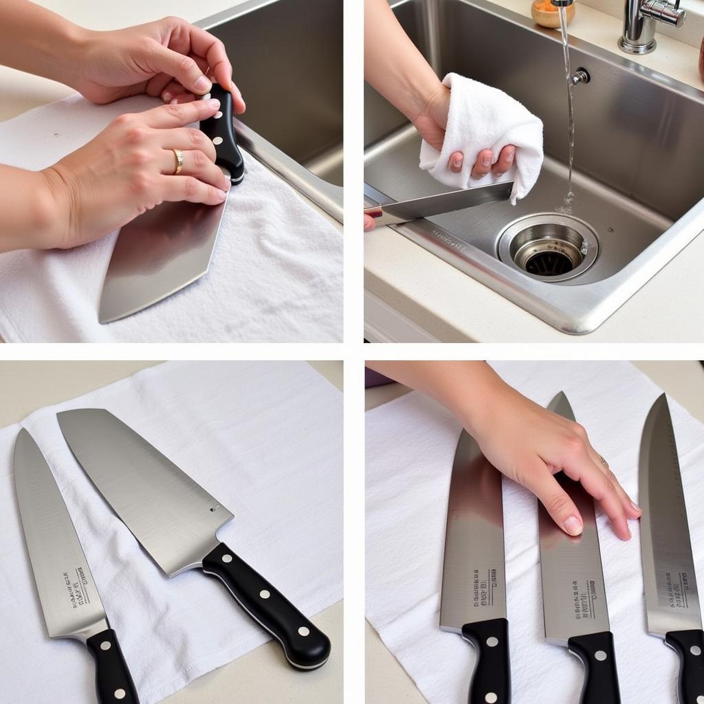 Cleaning Kitchen Knives