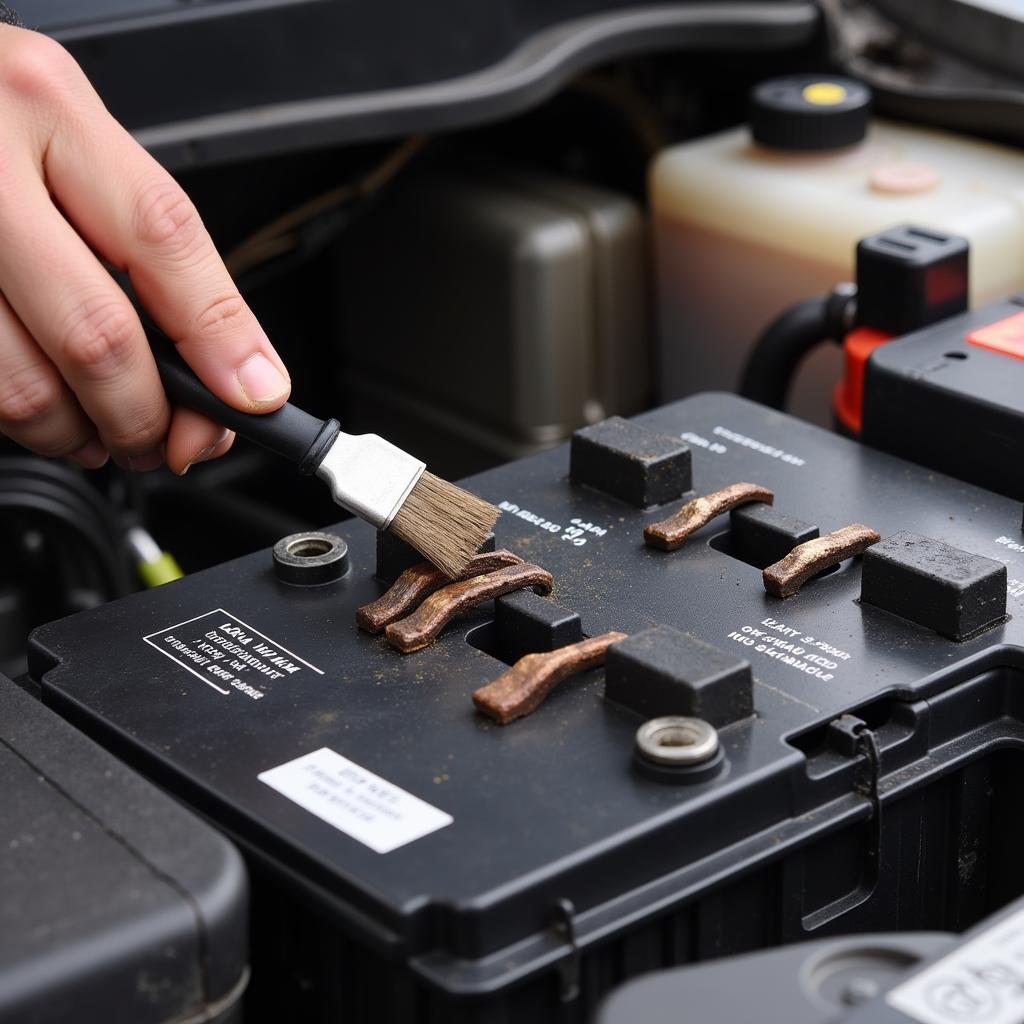 Cleaning Battery Terminals on a 2007 Trailblazer