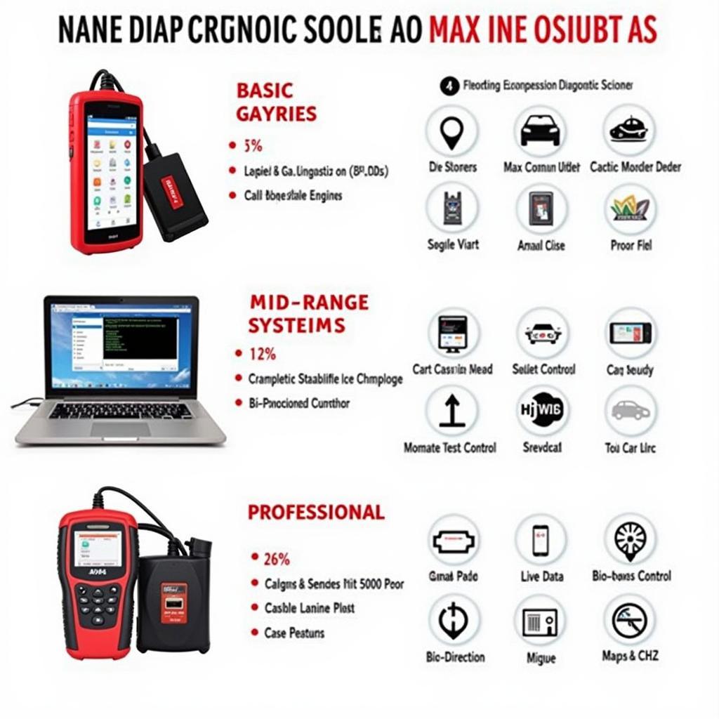 Comparing different car diagnostic tools by features and price