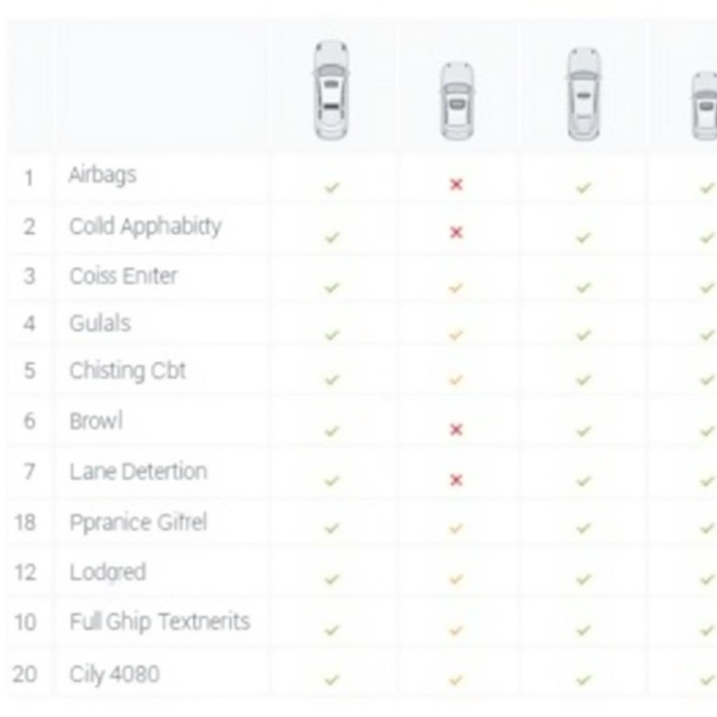 Comparing Car Safety Features Using Online Tool