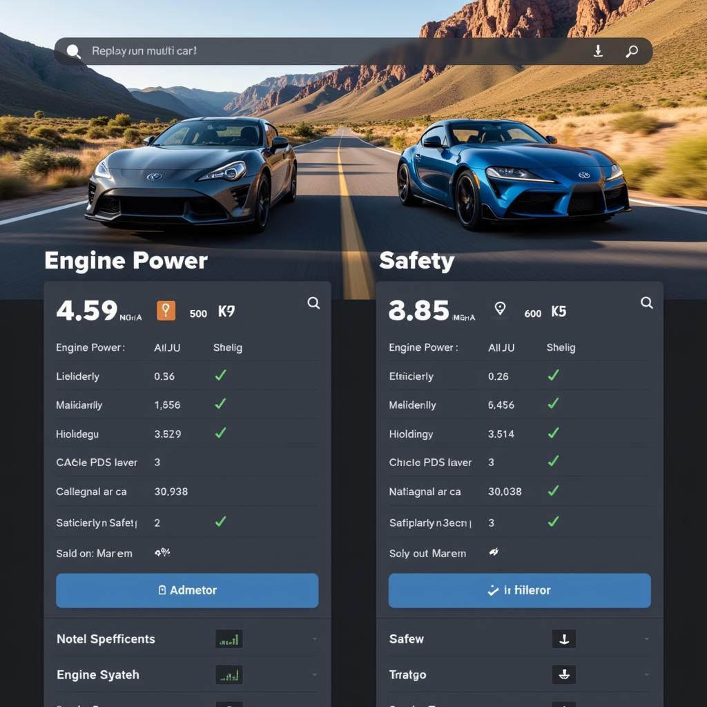 Comparing Car Specs Online