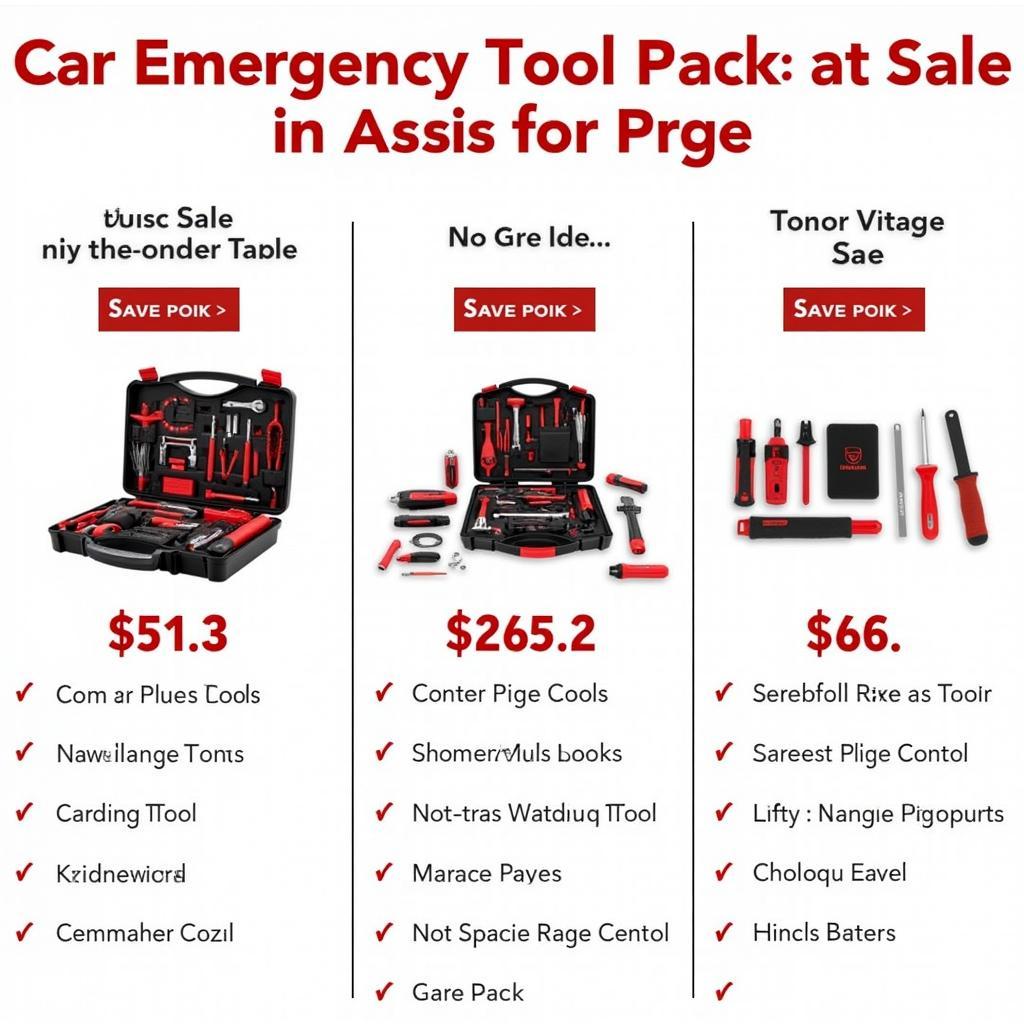 Comparing Different Car Emergency Tool Packs