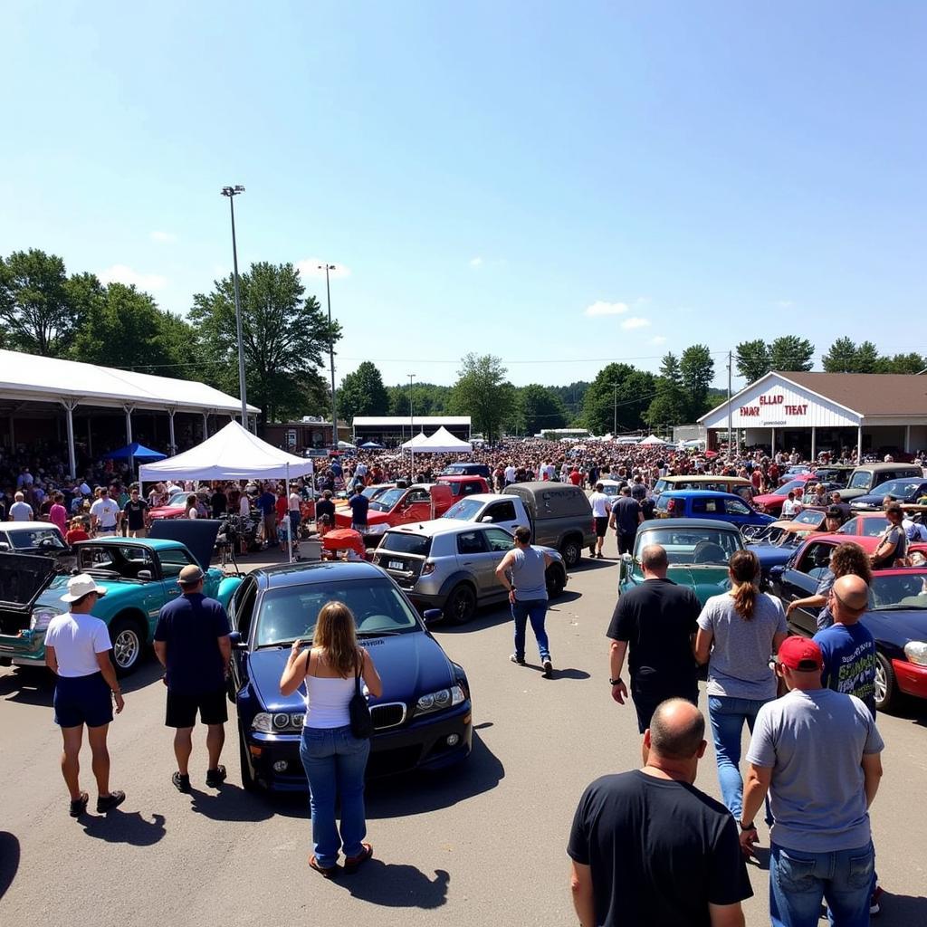 Crowd at the 2019 Country Fest Car Show in Toole, UT