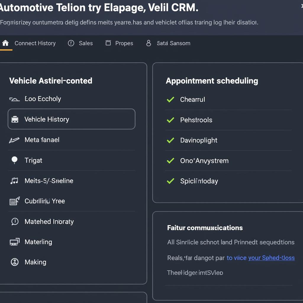 CRM System for Automotive Client Care