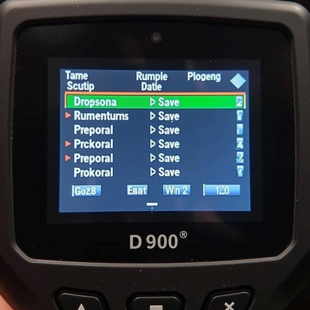 D900 Displaying Diagnostic Data