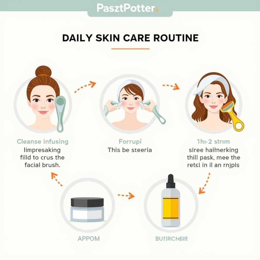 Daily Skin Care Routine with Tools