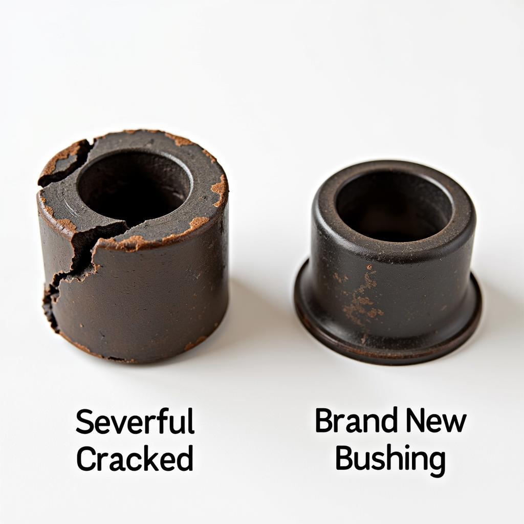 Comparison of Damaged and New Bushing