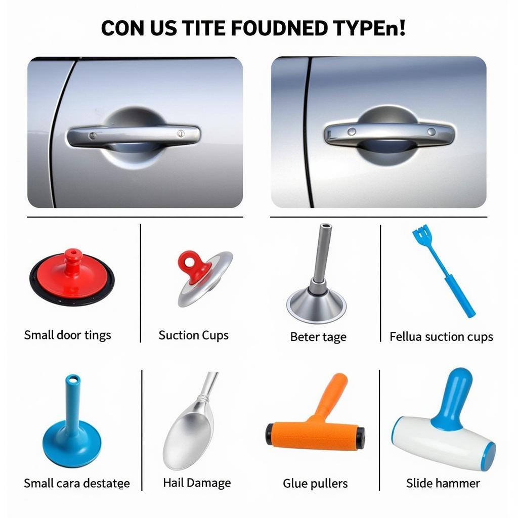 Different Dent Types and Corresponding Repair Tools