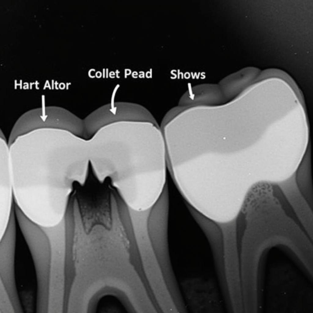 Dental X-ray Showing Cavity and Bone Loss