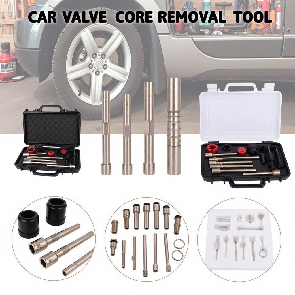 Car Valve Core Removal Tool Sets