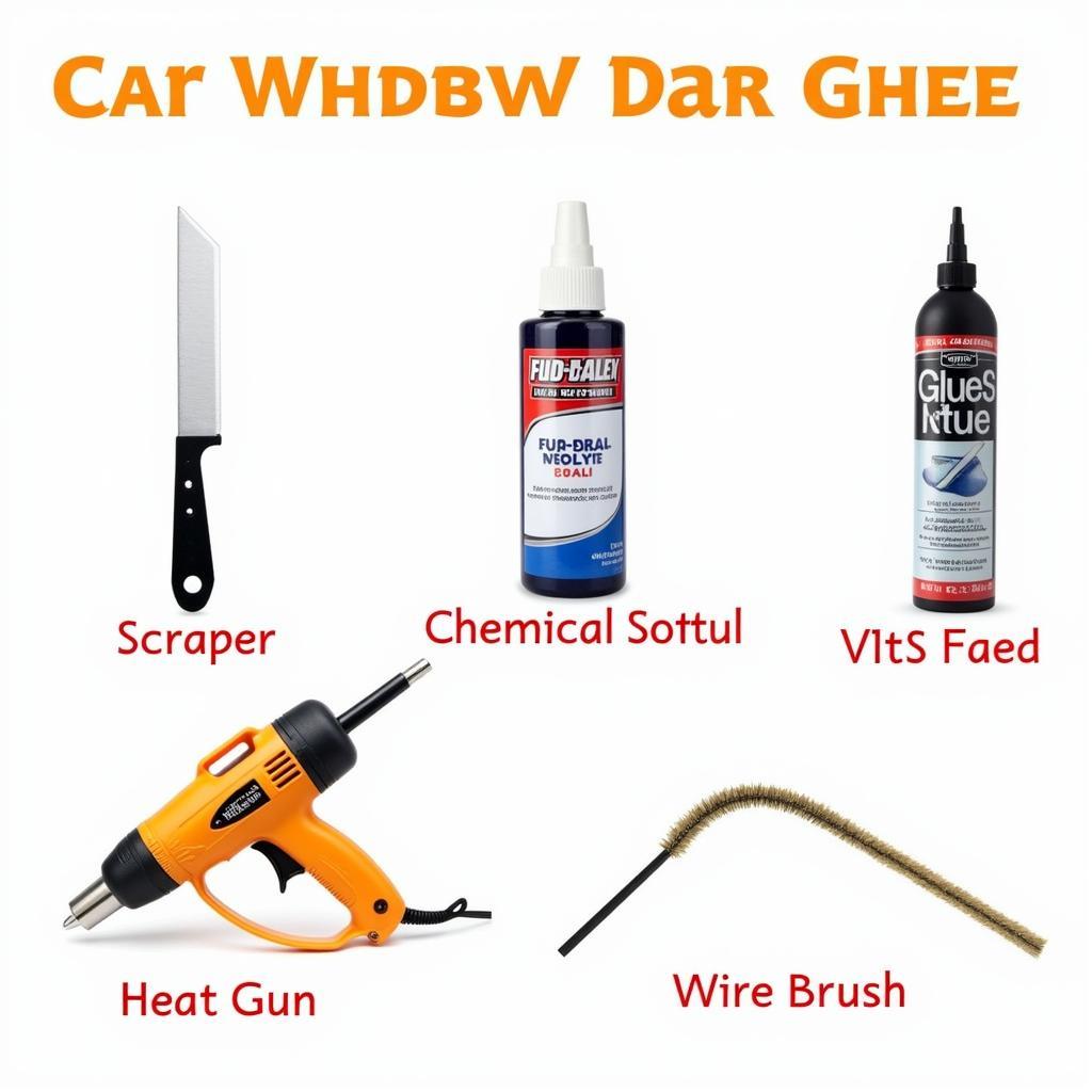 Different Types of Car Window Glue Removal Tools