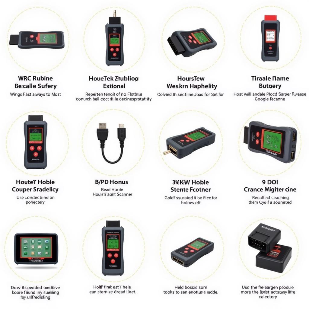 Different Houzetek OBD2 Scanners