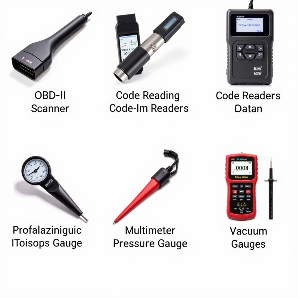 Different Types of Car Diagnostic Tools Displayed