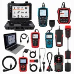 Variety of car diagnostic tools