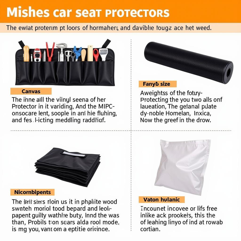 Variety of Car Seat Tool Protectors Available