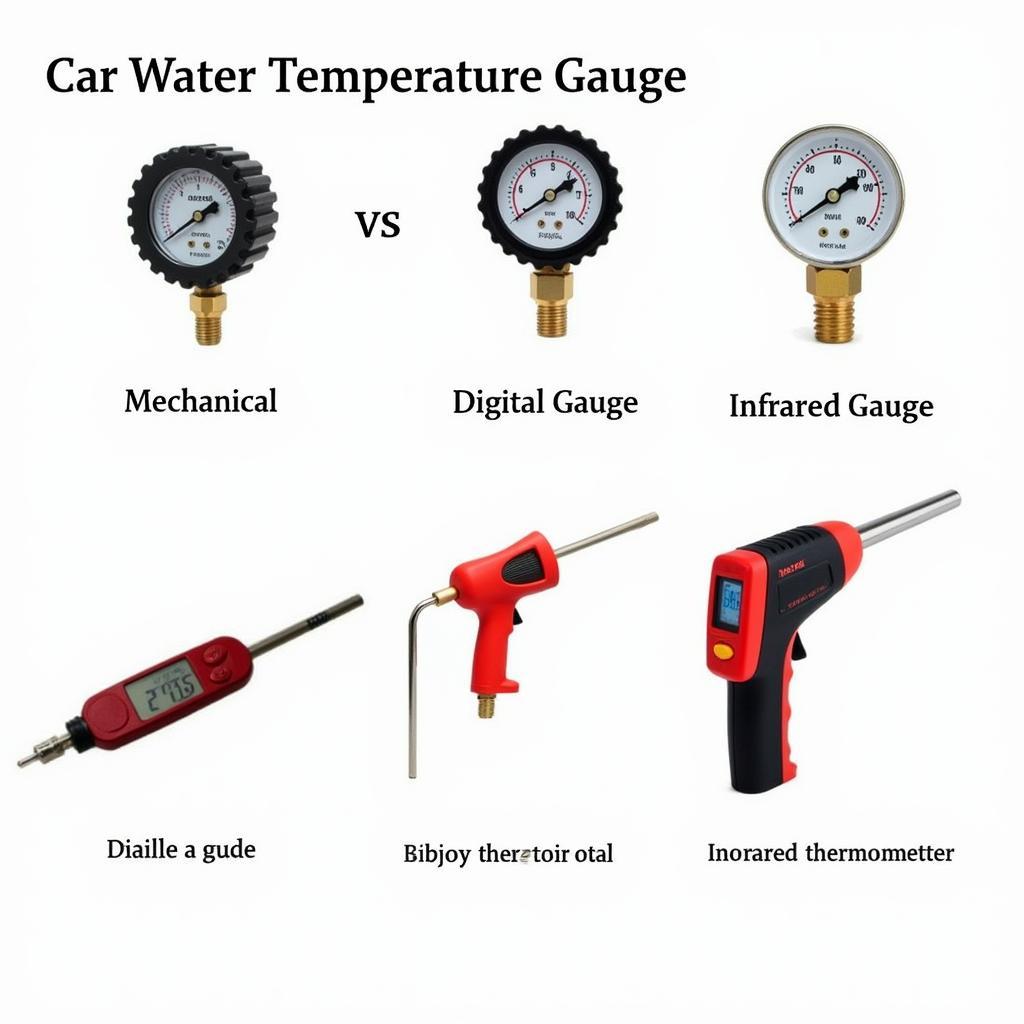 Various Car Water Temperature Gauge Tools