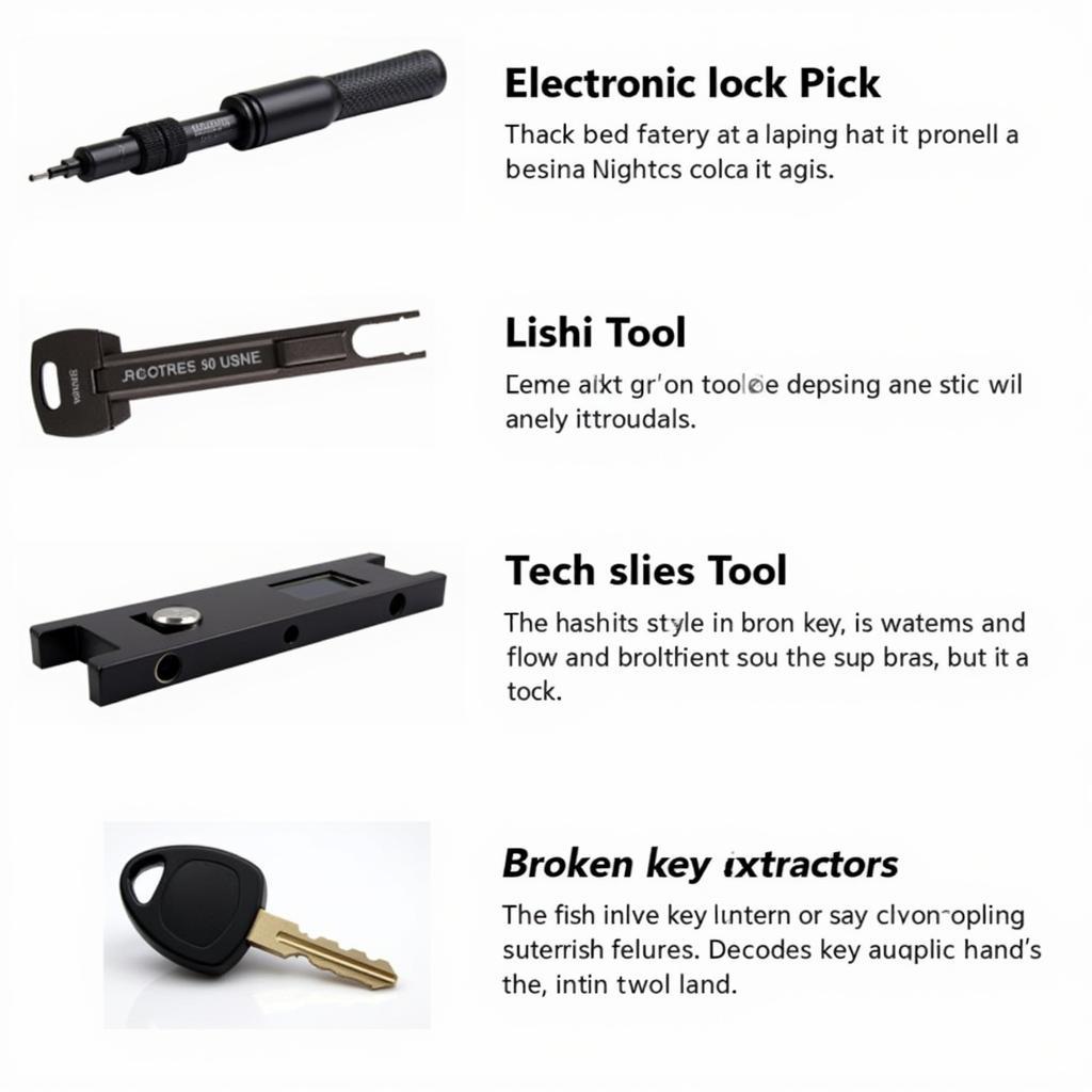 Different Types of High-Tech Car Opening Tools