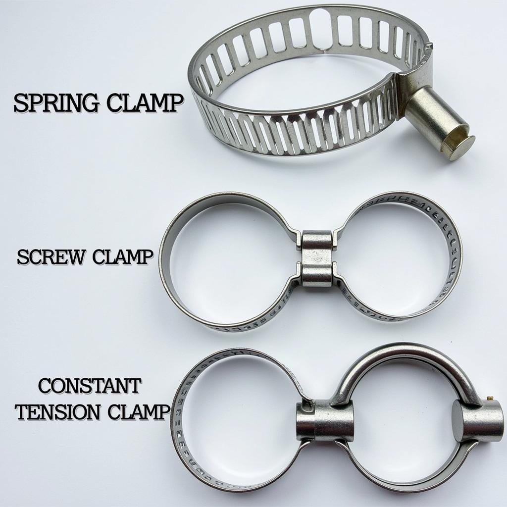 Various Types of Hose Clamps Used in Cars