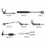 Various on-car flaring tools for 3/16 tubing