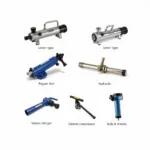 Various types of in-car valve spring removal tools