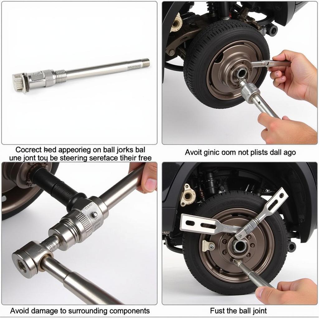 Disconnecting the Ball Joint from the Control Arm