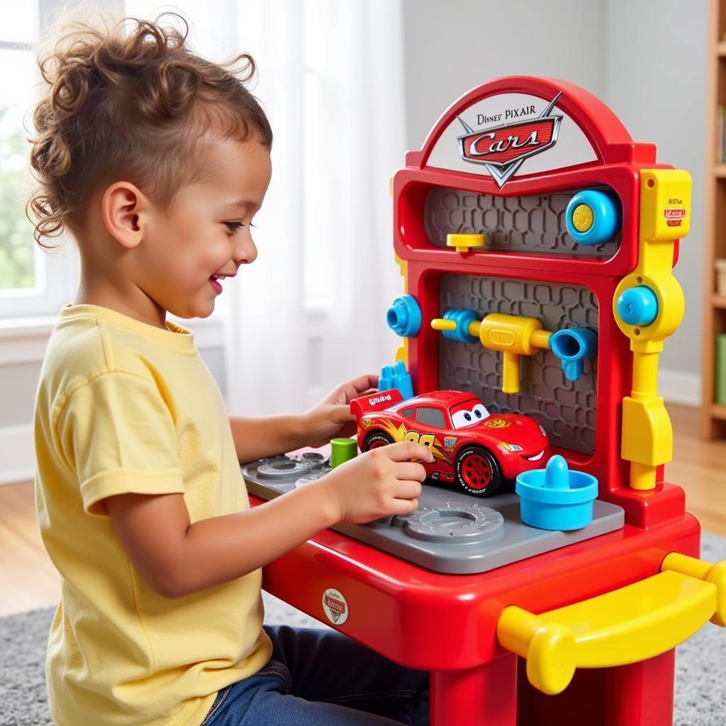 Disney Pixar Cars Workbench Play Scene