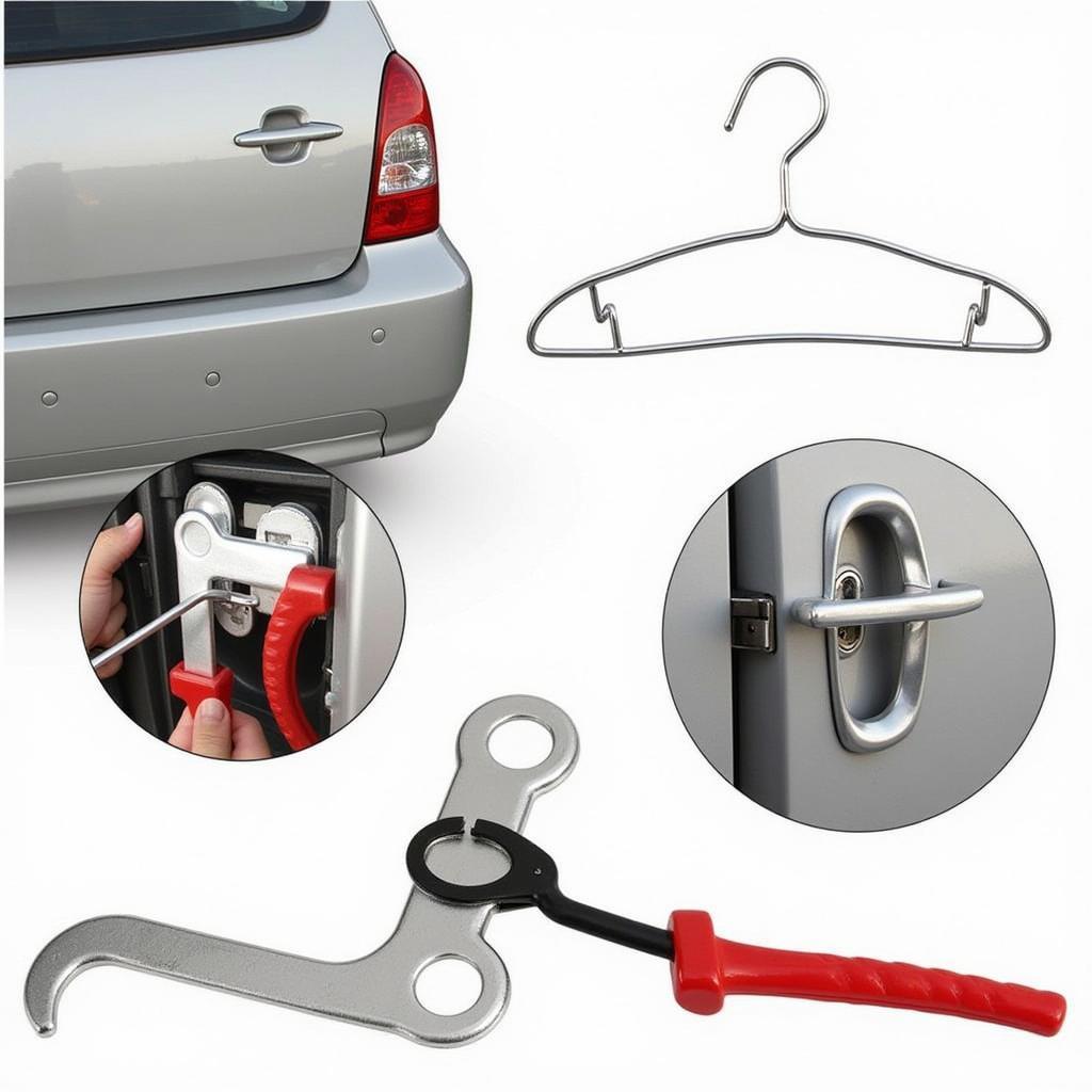 DIY Car Unlocking Tools with Slim Jim and Coat Hanger