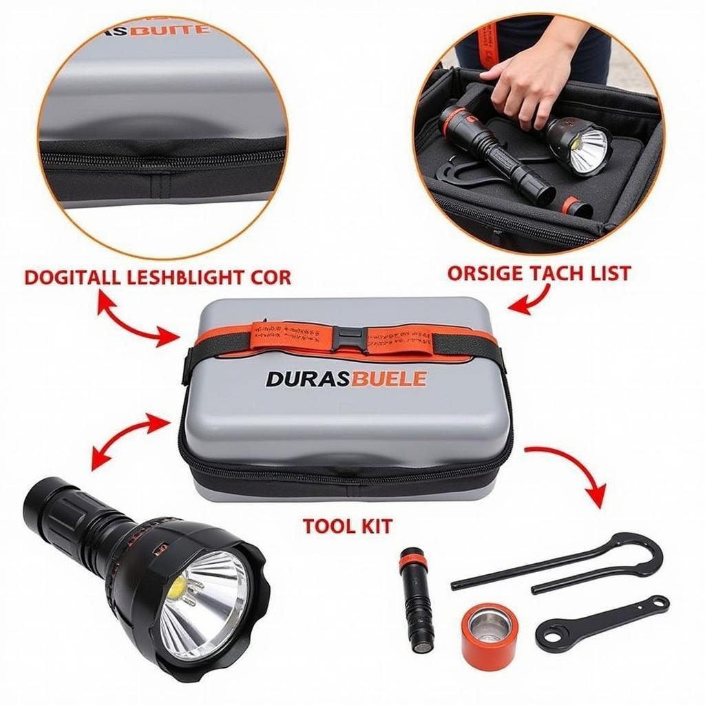 Durabuilt Blinkers Flashlight Tool Kit Combo Display