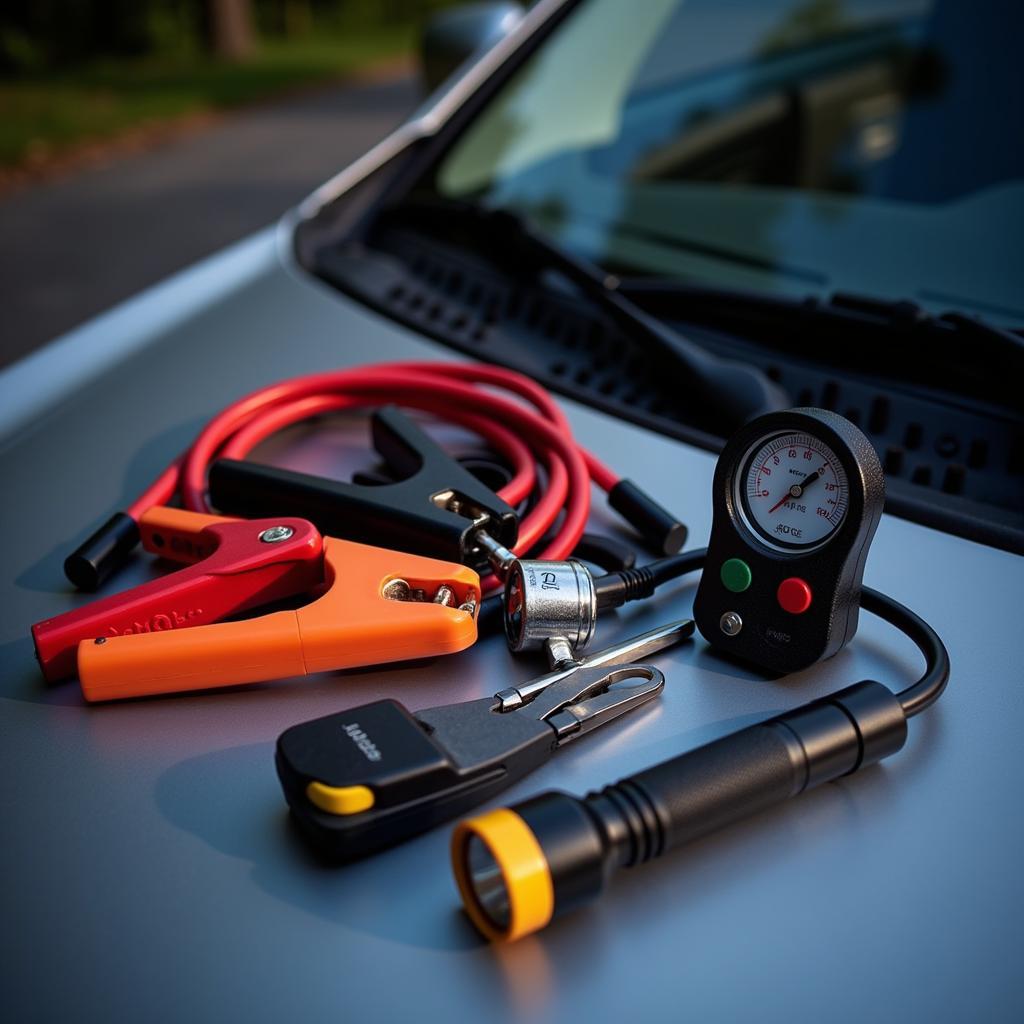 Essential mini car emergency tools for roadside emergencies