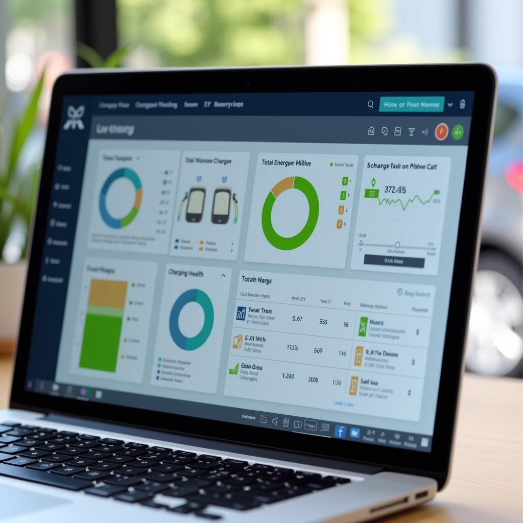 EV Charging Management Software Dashboard