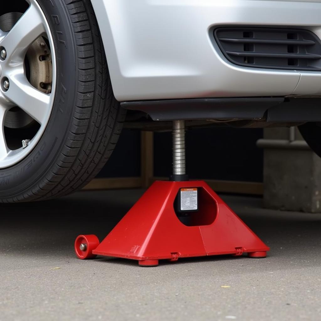 Floor Jack Lifting Car