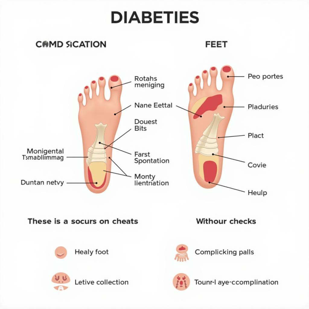 Foot Anatomy Chart for Diabetic Patients