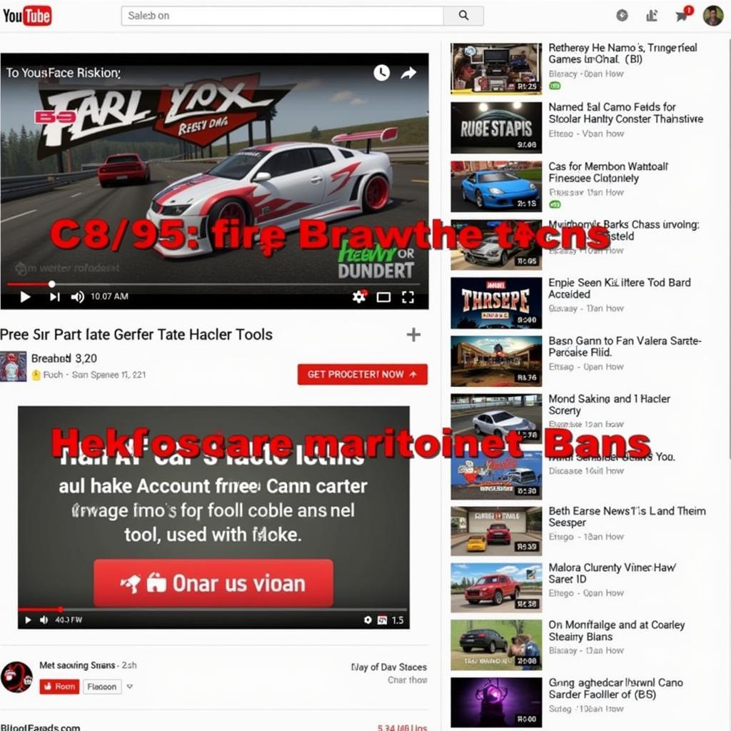 Free car race game hack tool on YouTube: Potential Risks and Dangers