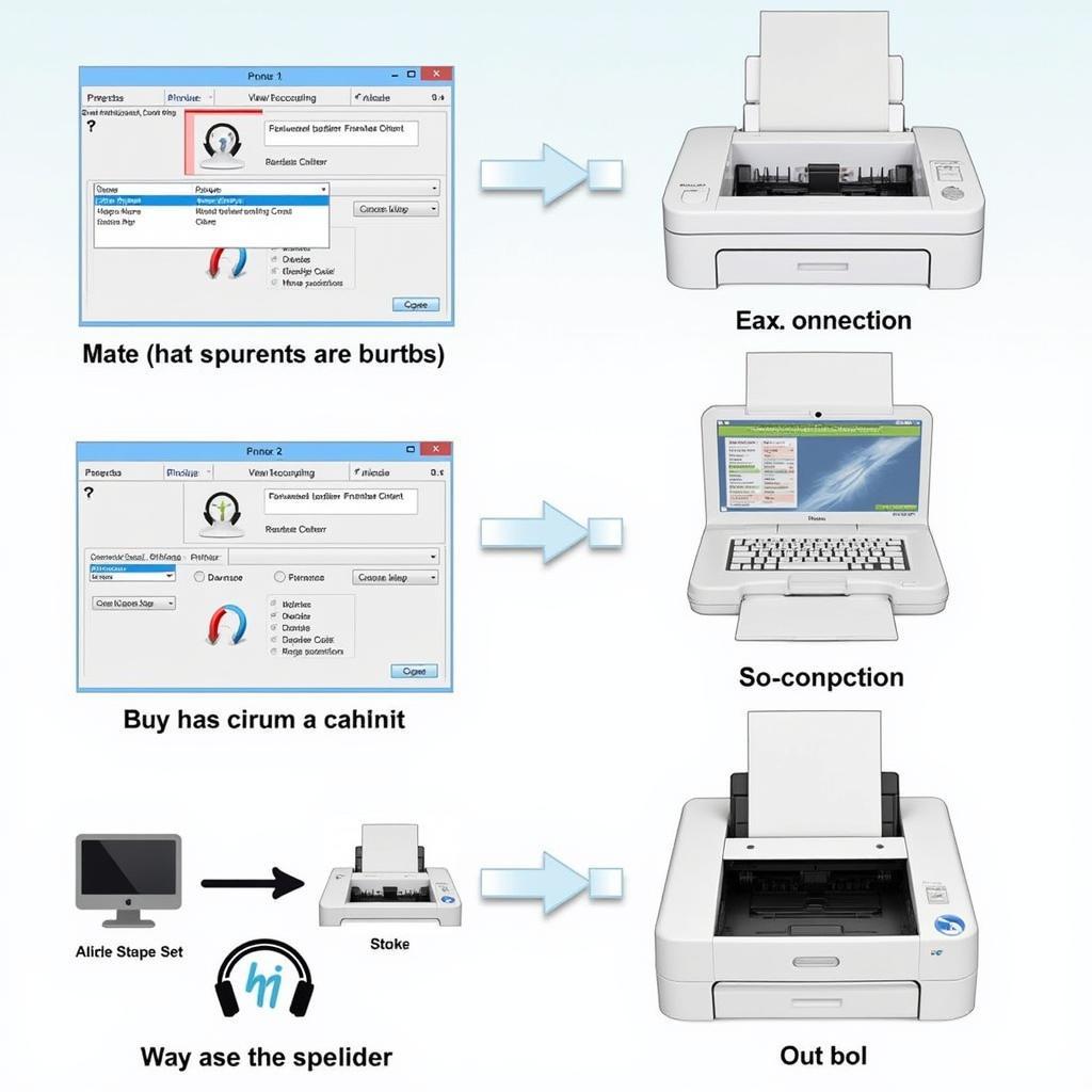 General Tool Reset Process: A step-by-step visual guide showing the process of resetting a Canon IP1880 printer using the General Tool.